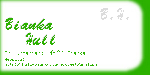 bianka hull business card